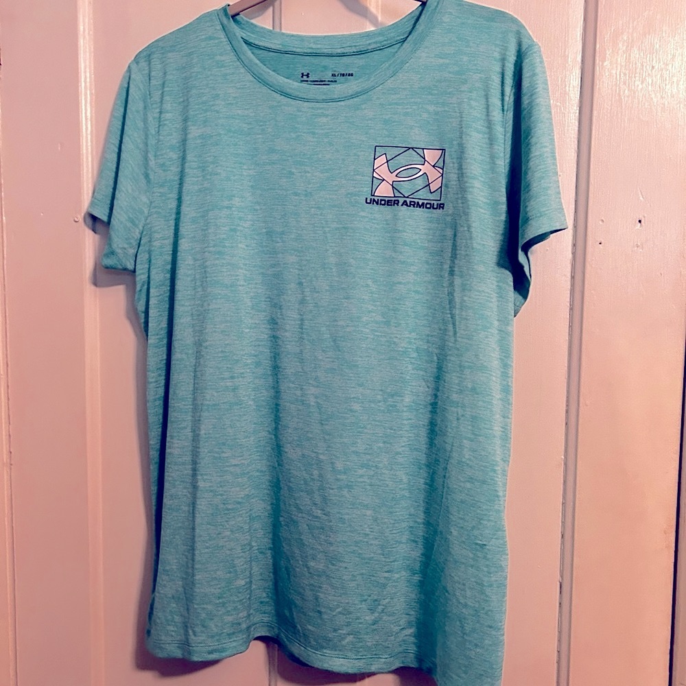 Teal under armour t-shirt